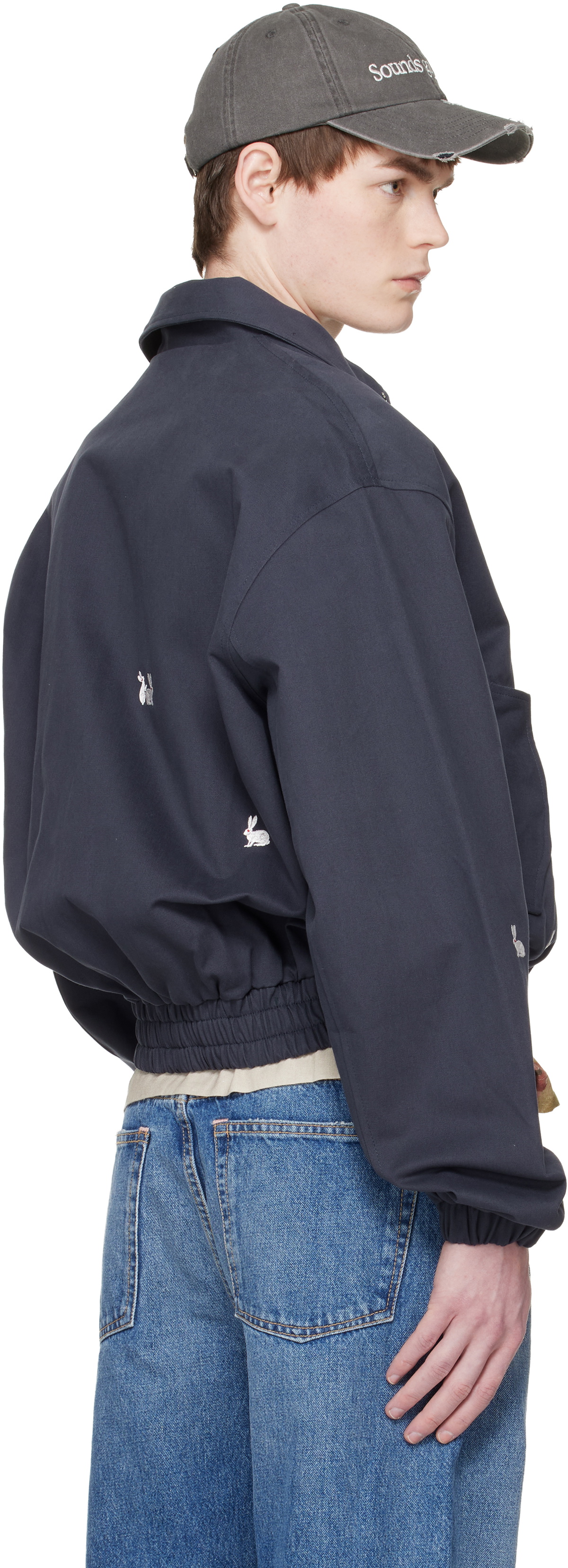 Carne Bollente Navy Hareington Horny Jacket