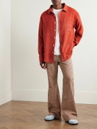 The Elder Statesman - Cashmere-Jacquard Overshirt - Red