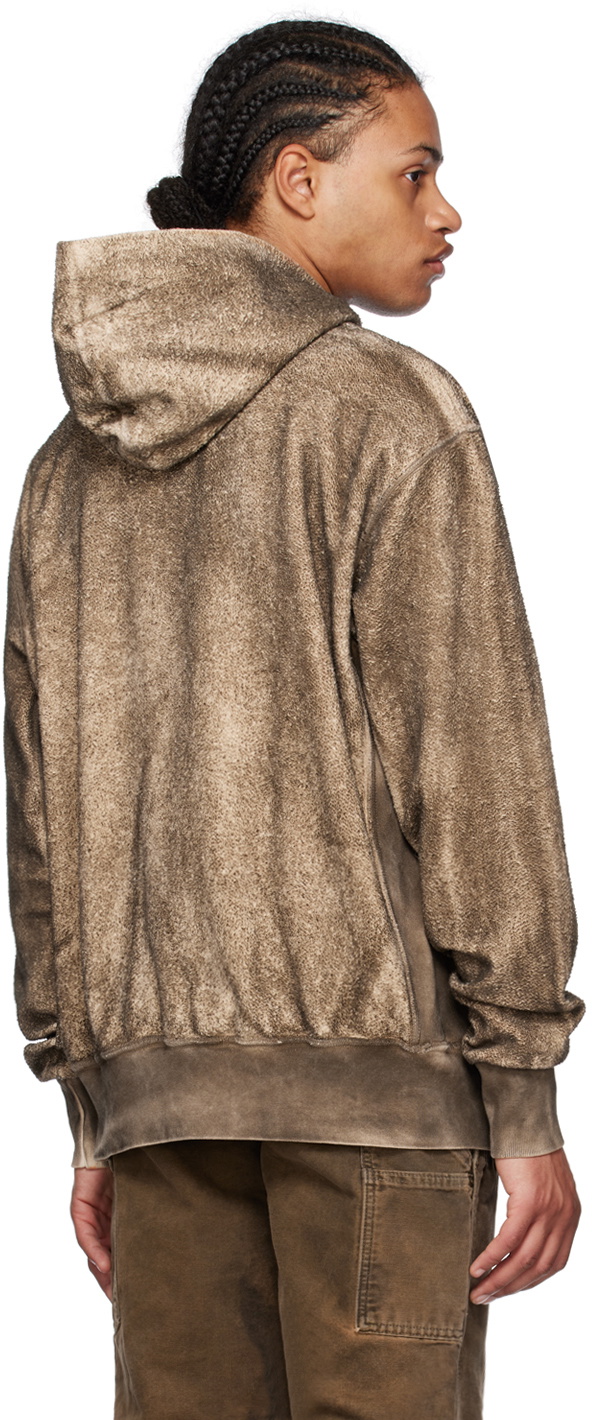 NotSoNormal Brown Raw Edge Hoodie