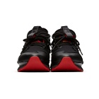 Christian Louboutin Black and Red Runner Sneakers