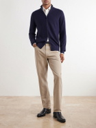 Zegna - Cashmere and Silk-Blend Zip-Up Cardigan - Blue