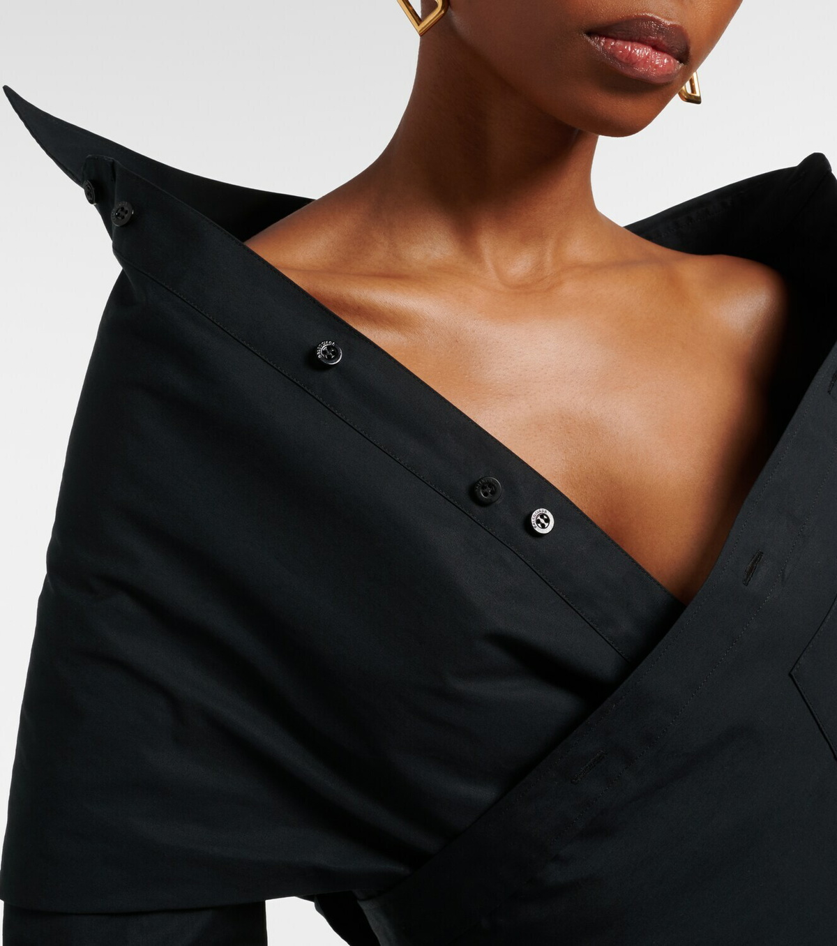 Balenciaga Off-shoulder cotton top