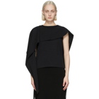 JW Anderson Black Draped Sleeveless Top