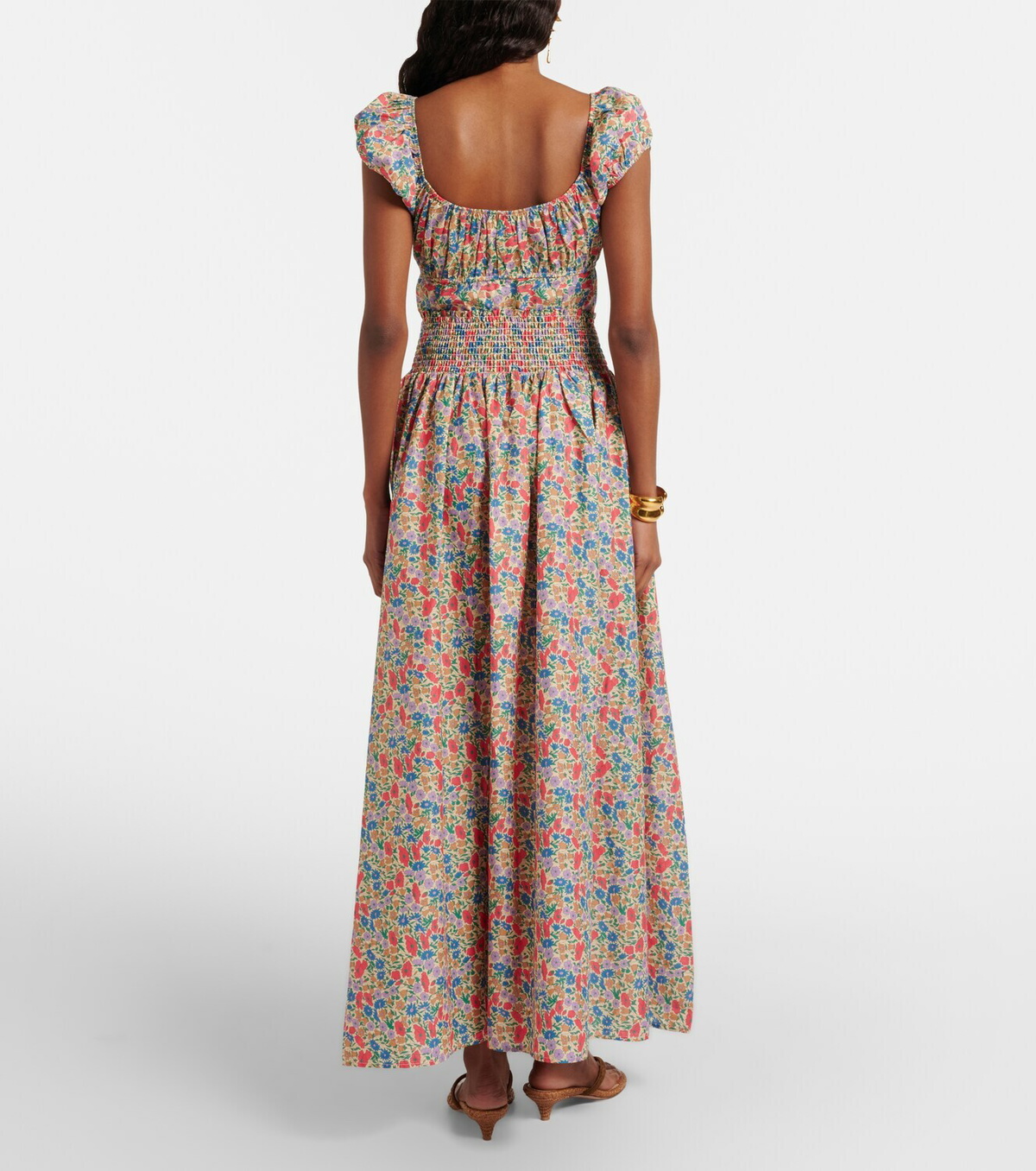 Montce Millie floral cotton maxi skirt