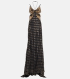 Etro Embellished silk chiffon gown