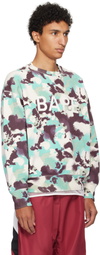 BAPE Blue & Purple Map Camo Crewneck Sweatshirt