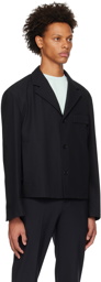 Solid Homme Navy Cropped Blazer