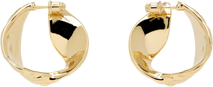 Photo: Ferragamo Gold Draped Earrings