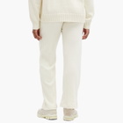 DONNI. Women's Sweater Rib Simple Pants in Creme