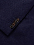 Caruso - Double-Breasted Wool-Tweed Blazer - Blue