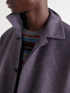 Caruso - Wool and Cashmere-Blend Blouson Jacket - Purple
