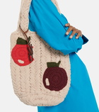 JW Anderson - Apple-embellished braided tote