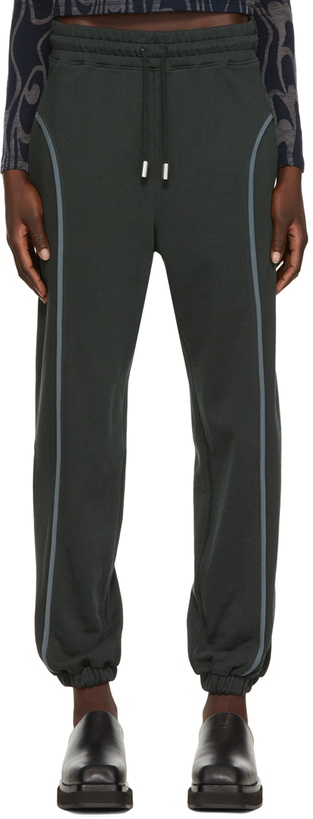 Photo: Eckhaus Latta Gray Paneled Lounge Pants
