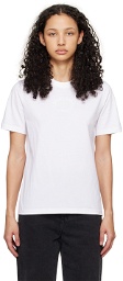 Burberry White Oak Leaf Crest T-Shirt