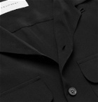 EQUIPMENT - The Original Camp-Collar Silk Shirt - Black