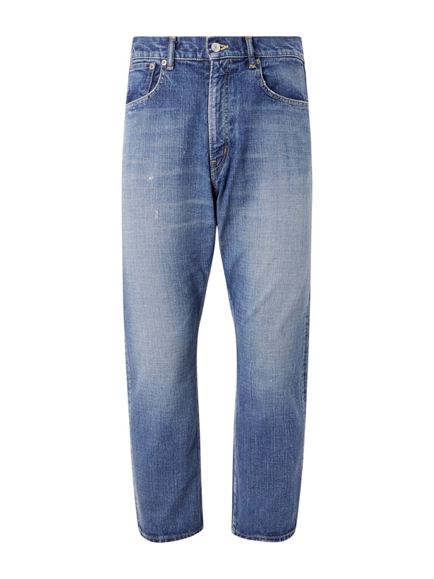 Photo: Beams Plus - Straight-Leg Paint-Splattered Jeans - Blue