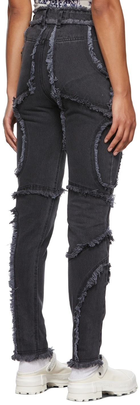 Eckhaus Latta Black Shredded El Jeans Eckhaus Latta