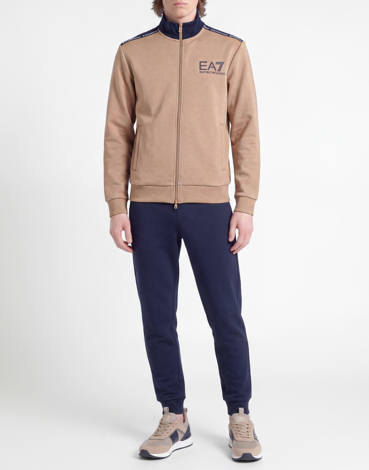Ea7 Mens Sweatshirt in Sand