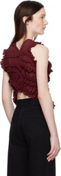 Beaufille SSENSE Exclusive Burgundy Vera Blouse