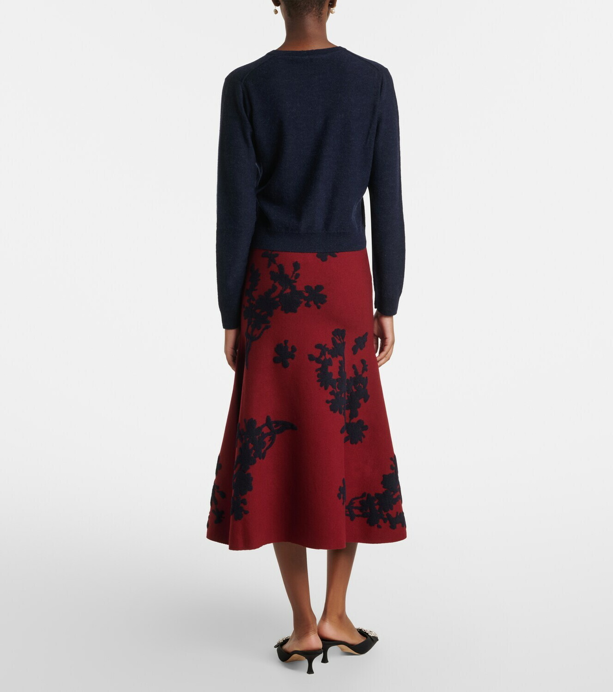 Erdem Jacquard midi skirt