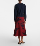Erdem Jacquard midi skirt