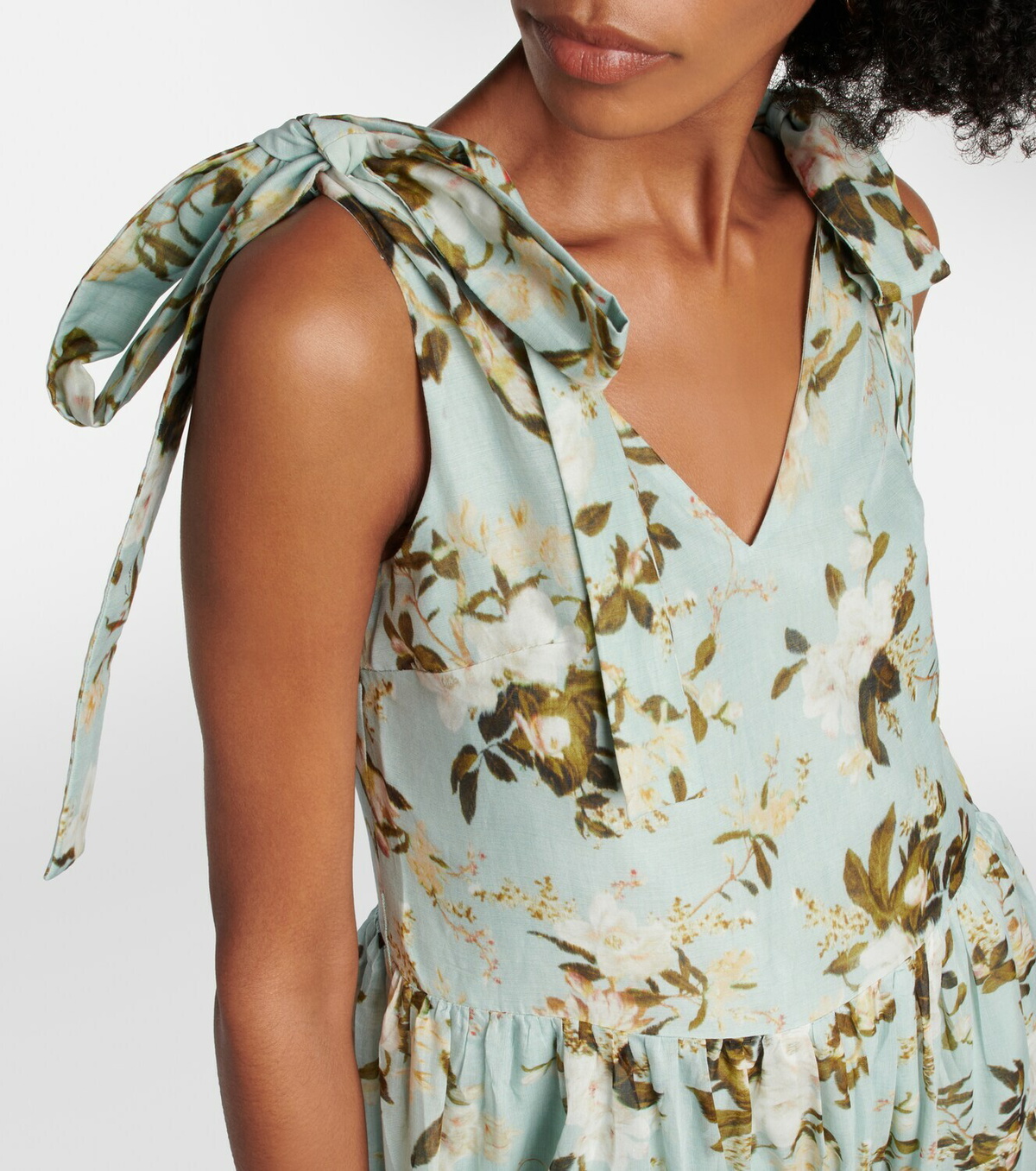Erdem Yesenia floral cotton and silk midi dress Erdem