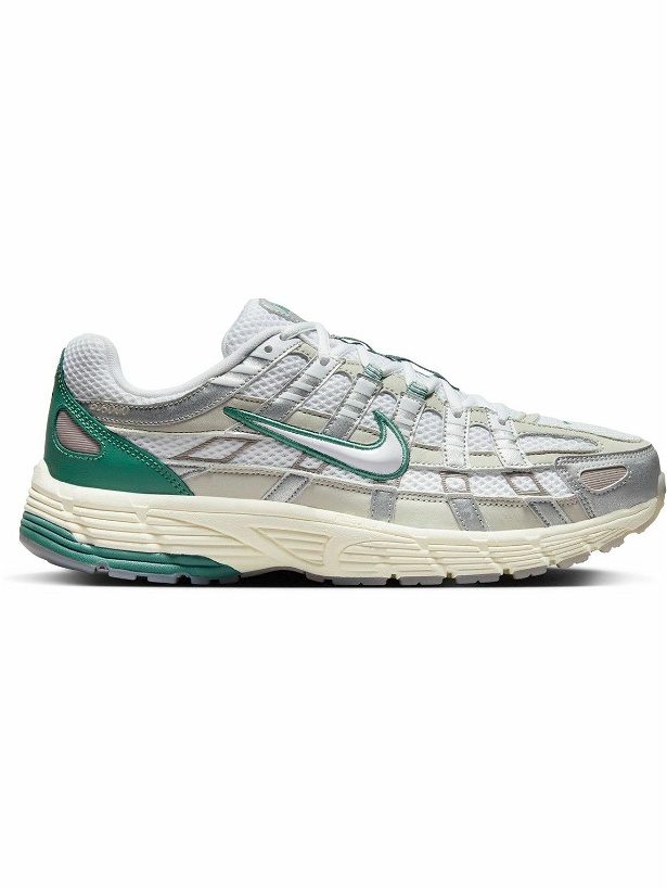 Photo: Nike - P-6000 PRM Leather and Mesh Sneakers - Gray