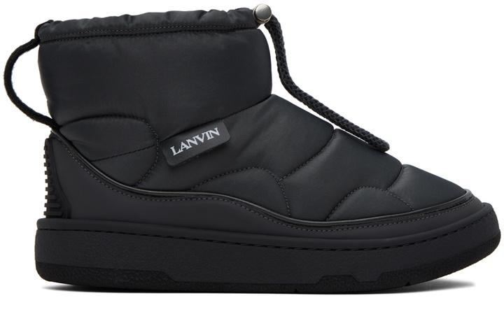 Photo: Lanvin Gray Curb Snow Boots
