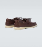Loro Piana Sea-Sail Walk leather boat shoes