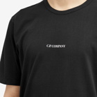 C.P. Company Men's Central Logo T-Shirt in Black