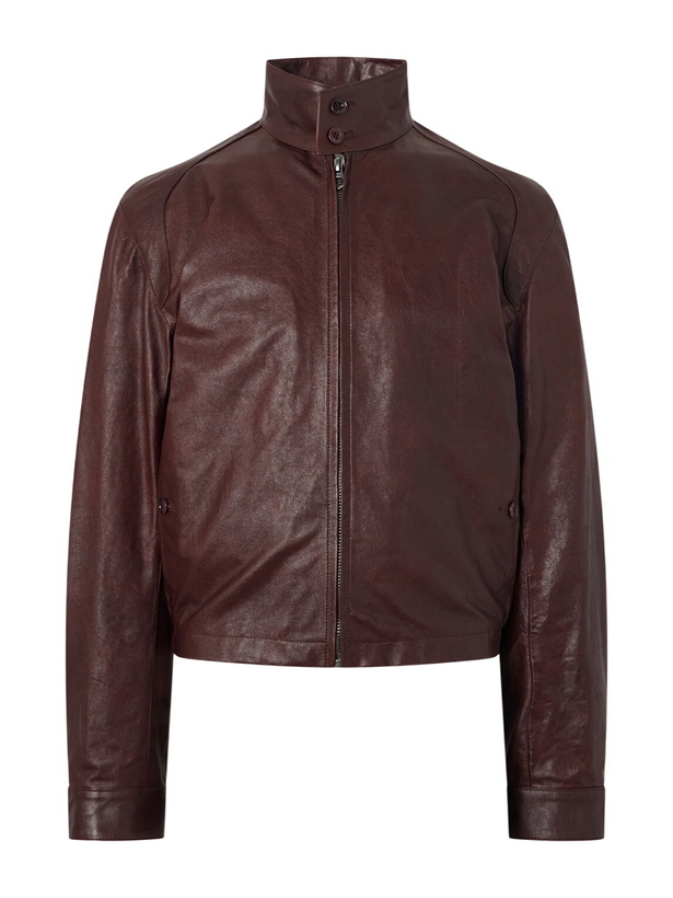 Photo: LEMAIRE - Leather Jacket - Red