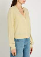 Paige Brioche Cashmere Cardigan Yellow