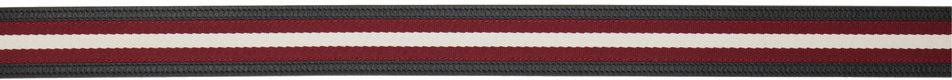 Bally Black & Red B Bold Reversible Belt