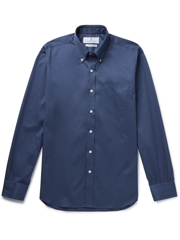 Photo: TURNBULL & ASSER - Button-Down Collar Cotton Shirt - Blue