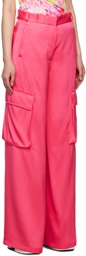 Versace Pink Cargo Pocket Trousers
