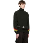 Toga Virilis Khaki Hole Knit Turtleneck