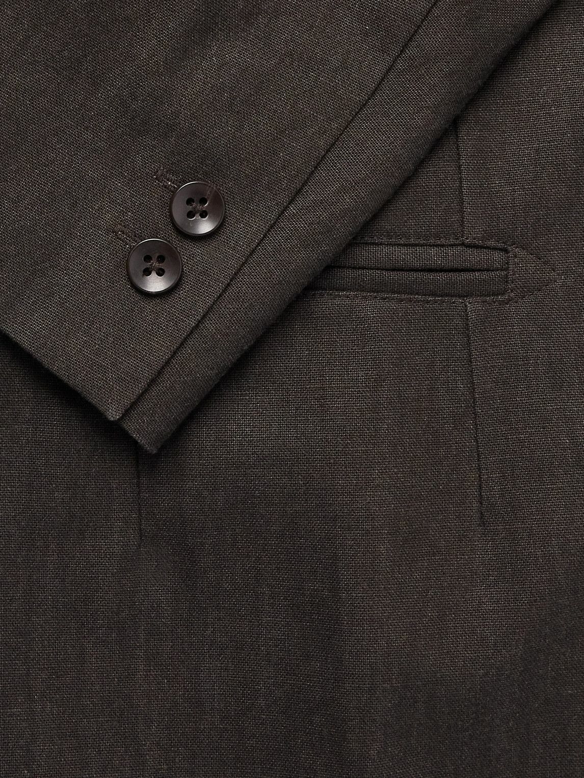 Small Talk - Shawl-Lapel Double-Breasted Cotton-Canvas Suit Jacket - Brown
