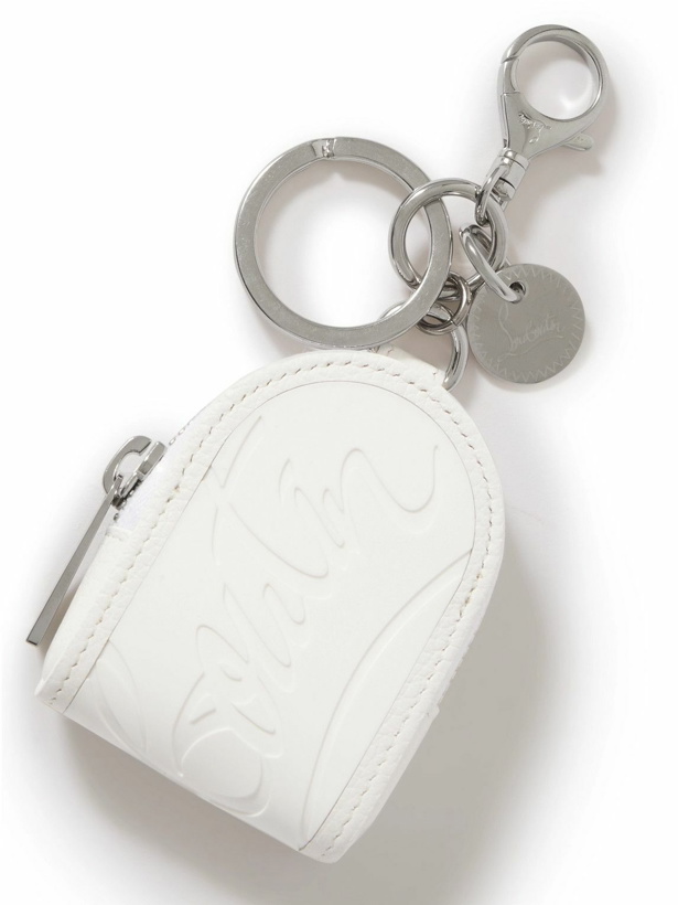 Photo: Christian Louboutin - Logo-Debossed Rubber, Full-Grain Leather and Silver-Tone Key Fob