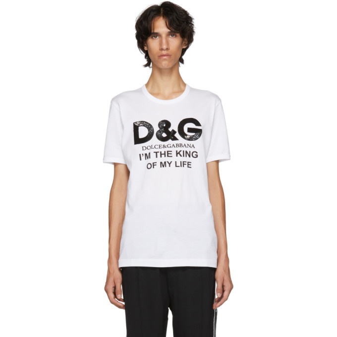 Photo: Dolce and Gabbana White King Of My Life T-Shirt