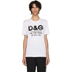 Dolce and Gabbana White King Of My Life T-Shirt