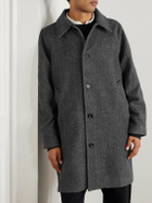 Corridor - Herringbone Wool Coat - Gray