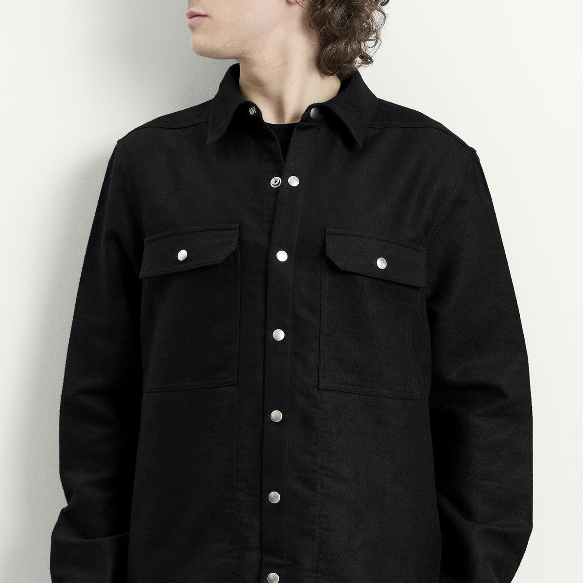 Rick Owens Men's Outershirt in Black