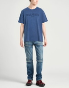 Balmain Mens T-shirt in Blue