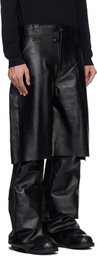 Swampgod Black Stövel Wide Leather Pants