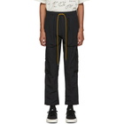 Rhude Black Nylon Cargo Pants