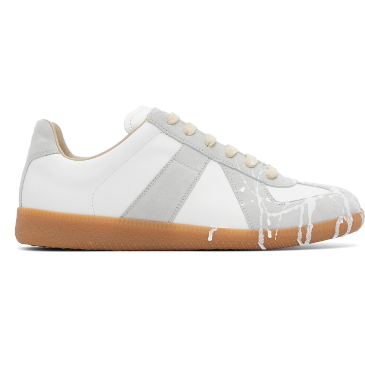 Photo: Maison Margiela White Replica Sneakers