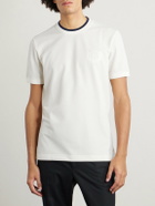 Dolce&Gabbana - Logo-Embroidered Piqué T-Shirt - White