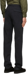 Massimo Alba Navy IONIO2 Cotton Trousers