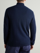 BOGNER - Derek-1 Virgin Wool and Cashmere-Blend Half-Zip Ski Midlayer - Blue