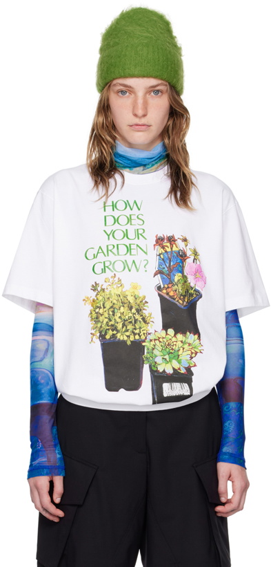 Photo: JW Anderson White Flower Pot T-Shirt